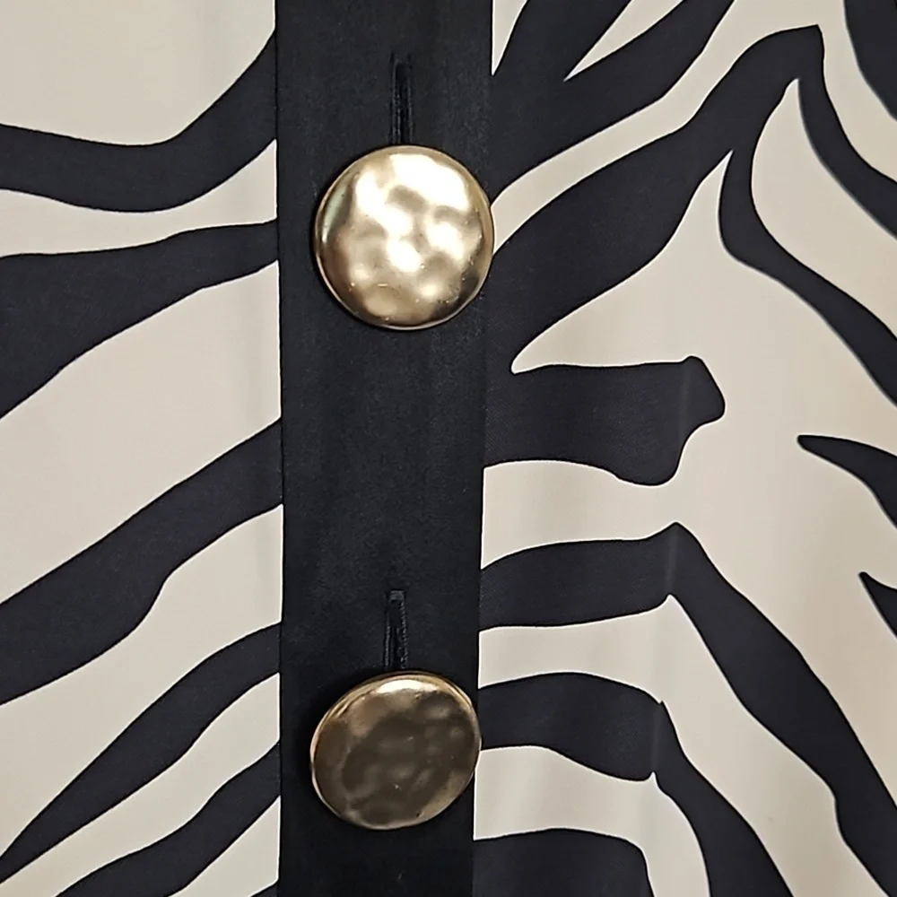 Layeur Zebra Print Maxi Dress Size 4 US FR 36 - Picture 9 of 13